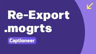 Re-Exporting MOGRTs