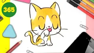 HOW TO DRAW A CUTE CAT KAWAII 💖 Cute drawings 💖