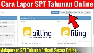 Cara Lapor SPT  Tahunan Pribadi Online