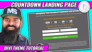 Countdown Landing Page with Divi Theme Tutorial