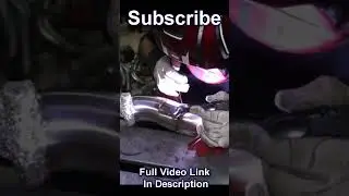 TIG Welding Stainless Downpipes For Turbocharged V8 Engine