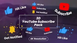 3D YouTube Subscribe Pack 31859048 Videohive - Free Download After Effects Template