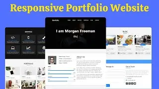 Complete Responsive Personal Portfolio Website Using HTML, CSS, and JavaScript | Website Demo