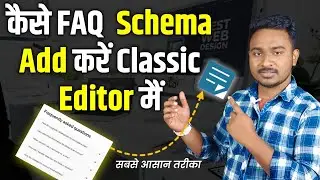 How to add FAQ schema in WordPress classic editor