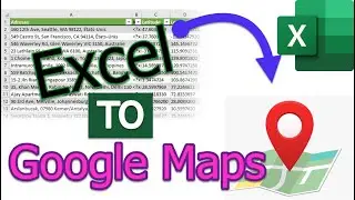 Make a link from Excel data to Google Maps