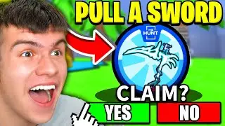 How To GET THE HUNT BADGE In Roblox PULL A SWORD! ROBLOX THE HUNT EVENT 2024