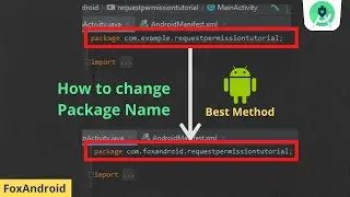 How to change the Package name of Android Studio Project || Android Studio tutorial || FoxAndroid ||