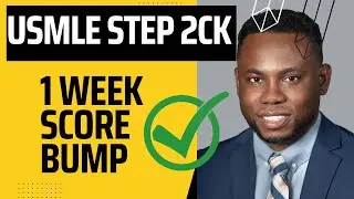 USMLE STEP 2CK Score Jump in ONE WEEK || Uworld & Amboss Brain Power