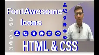 How to add Font Awesome Icons in website using HTML and CSS Complete free web development course