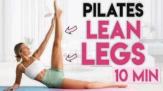 MODEL LEGS PILATES WORKOUT 🔥 Toned, Lean Legs Fat Burn | 10 mins