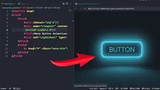 ASMR Programming | Neon Button Animation With HTML And CSS - Without Talking