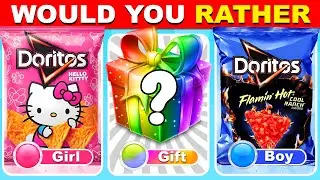 Would You Rather...? Girl or Boy or Mystery Gift Edition ❤️💙🎁 QuizZone