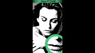 Halftone Effect In Photoshop /w Halftone Pattern Filter | #Shorts