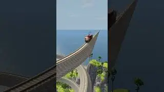 Impossible Weird Spiral Rail Tracks VS Trains - BeamNG.Drive