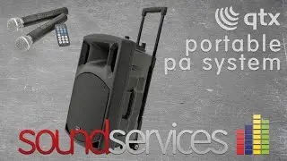 QTX QX-PA Portable PA Systems with Wireless Mics, SD Card/USB MP3/Bluetooth Media Player and FM