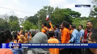 Tolak Parkir Berbayar,  Ribuan Mahasiswa UNJA Demo Kampus