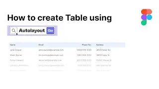 How to create Responsive Table using Autolayout in Figma