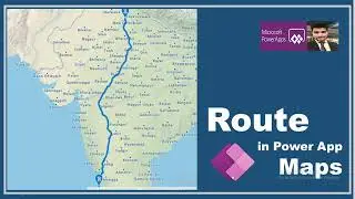 route in power app maps  || power app maps