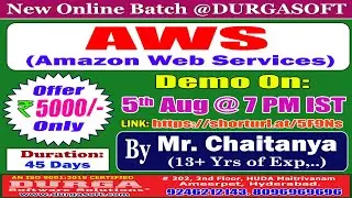 AWS (Amazon Web Services) Online Training @ DURGASOFT