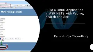 Build a CRUD Application in ASP.NET8 with Paging, Search and Sort