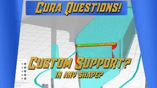 Cura Questions!   How to add custom supports?