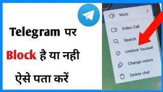 Telegram Par Kisne Block Kiya Kaise Jane