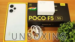 Poco F5 5G Unboxing😍 Indian Retail Unit🔥 [Snowstorm White]