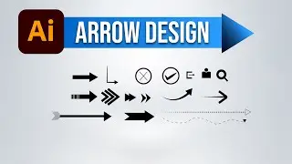 How to Make Arrow Design in illustrator | Most Easy Way to design arrow in illustrator