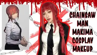 Chainsaw Man Makima Cosplay Makeup Tutorial ⛓️🪚♥️