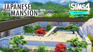 The Sims 4 Snowy Escape - JAPANESE MANSION - Speed Build