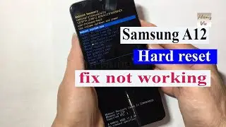 Samsung A12 Hard reset not working when forgot pattern lock - Gsm Hung Vu.