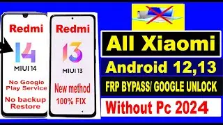 All Redmi frp bypass 2024 new method without computer all Redmi hard reset new trics 2024,