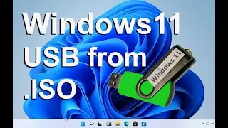 How to Create USB Flash Thumb Drive from an ISO Image File Windows 11