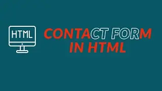 create working contact form using html and css | create contact form using html