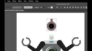 Using Command D to create a gear   Creating a robot in Illustrator part 17