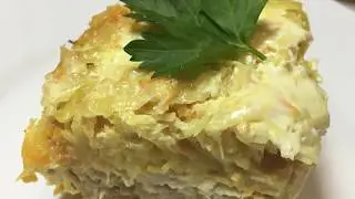 Сытная и очень вкусная картофельная запеканка с мясом. Готовим с Инной.Простой рецепт запеканки.