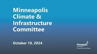 October 10, 2024 Climate & Infrastructure Committee