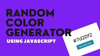 Random color generator using JS