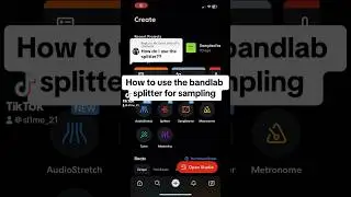 How to use #BandLab splitter for #sampling #music #kanyewest #tylerthecreator #sample #fyp #viral