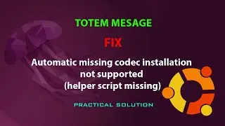 UBUNTU FIX: Automatic missing codec installation not supported (helper script missing)