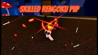 Using skilled RENGOKU build (blox fruits pvp)