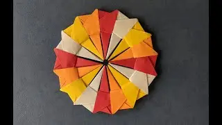 Медаль из бумаги оригами. Origami paper medal