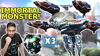 Wow! The NODENS Is IMMORTAL! w/ 3x Repair Amplifiers & Avalon - Crazy Grey HP Healing | War Robots