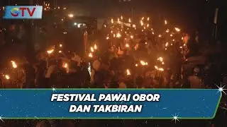 Meriahnya Festival Pawai Obor dari 15 Kecamatan di Kota Makassar - BIM 09/04