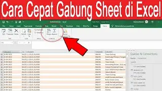 cara cepat menggabungkan sheet excel menjadi 1 sheet