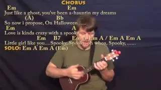 Spooky (Halloween) Ukulele Cover Lesson in Em with Chords/Lyrics