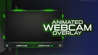 Modern Warfare Twitch Webcam Overlay | Animated Black Call of Duty inspired Frame