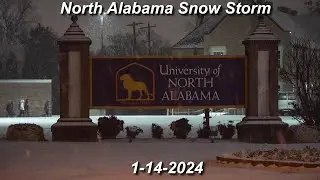 SNOW!  - North Alabama Gets First Snow of 2024!