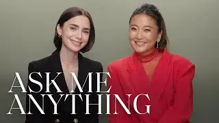 Lily Collins & Ashley Park Rank ‘Emily in Paris’ Love Interests | Ask Me Anything | ELLE