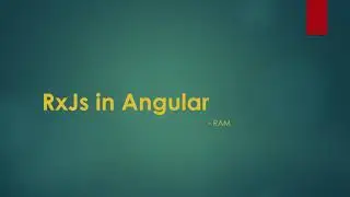 RxJs in Angular - Introduction